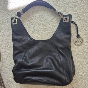 Michael Kors Black leather hobo bag